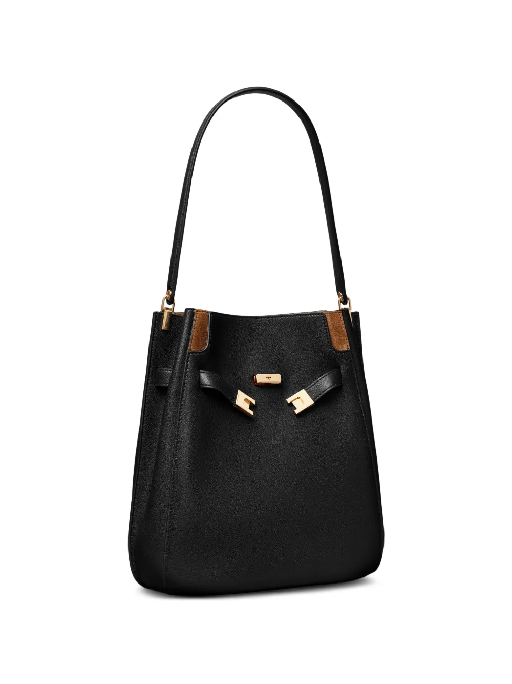 Tory Burch Lee Radziwill bucket-tas Zwart