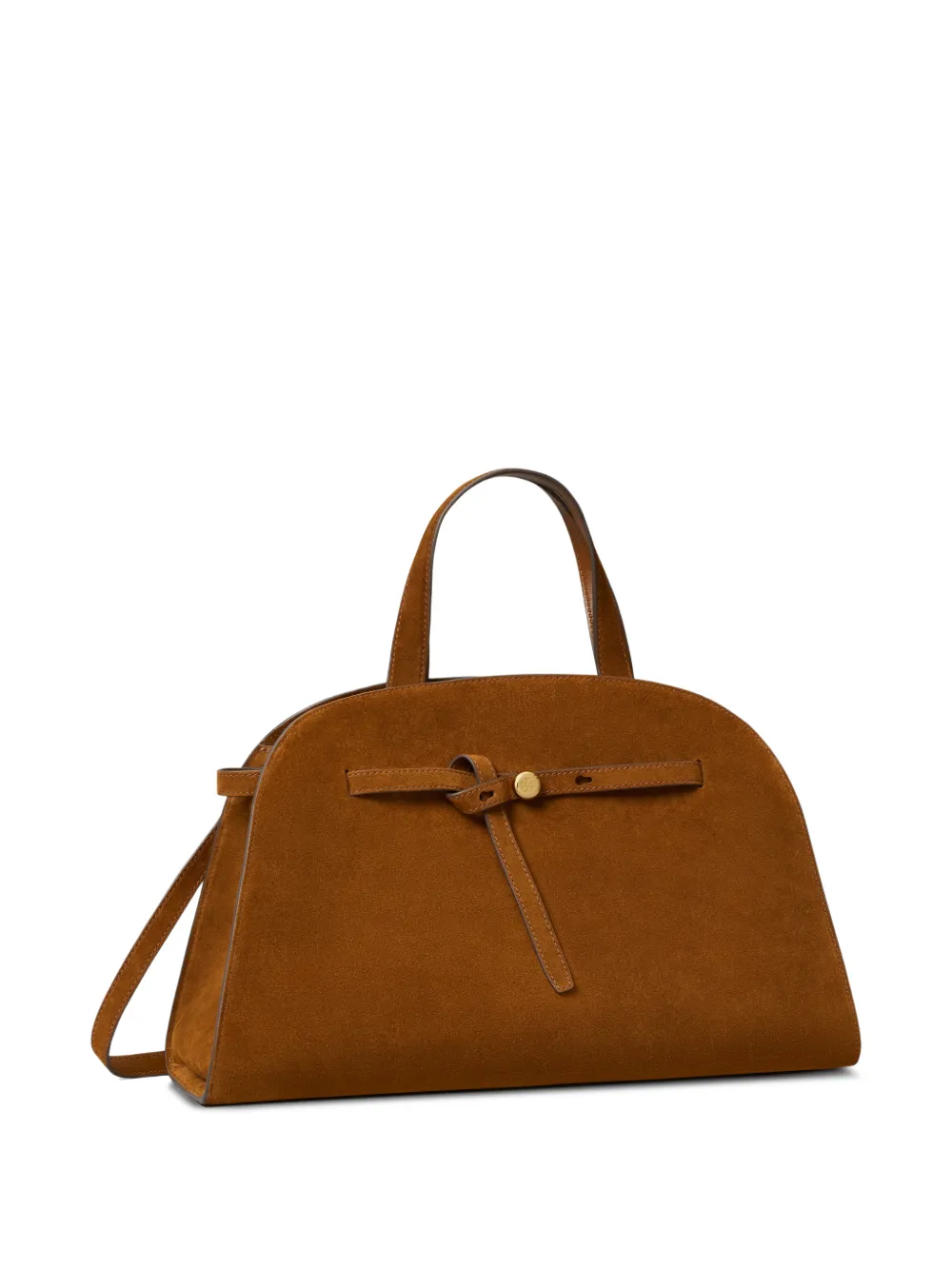 Tory Burch Romy suède Bauletto tas Bruin