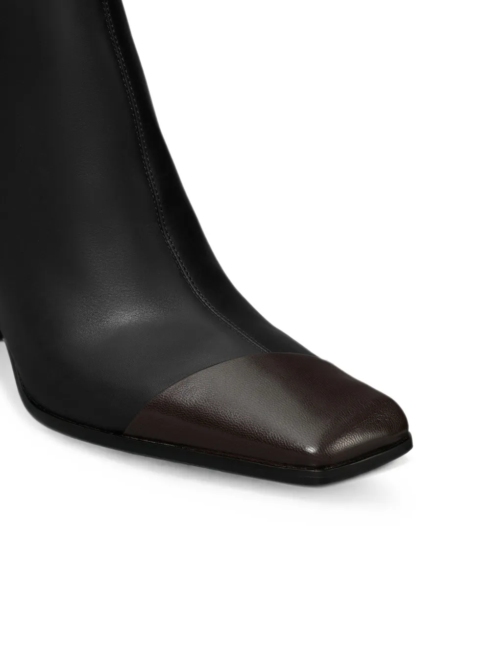Tory Burch asymmetric cap-toe ankle boots Zwart