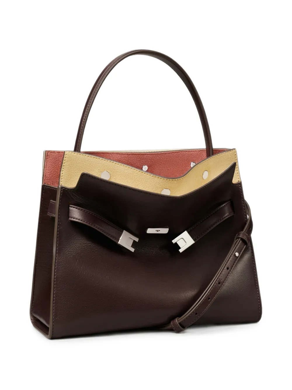 Tory Burch Lee Radziwill kleine tas Bruin