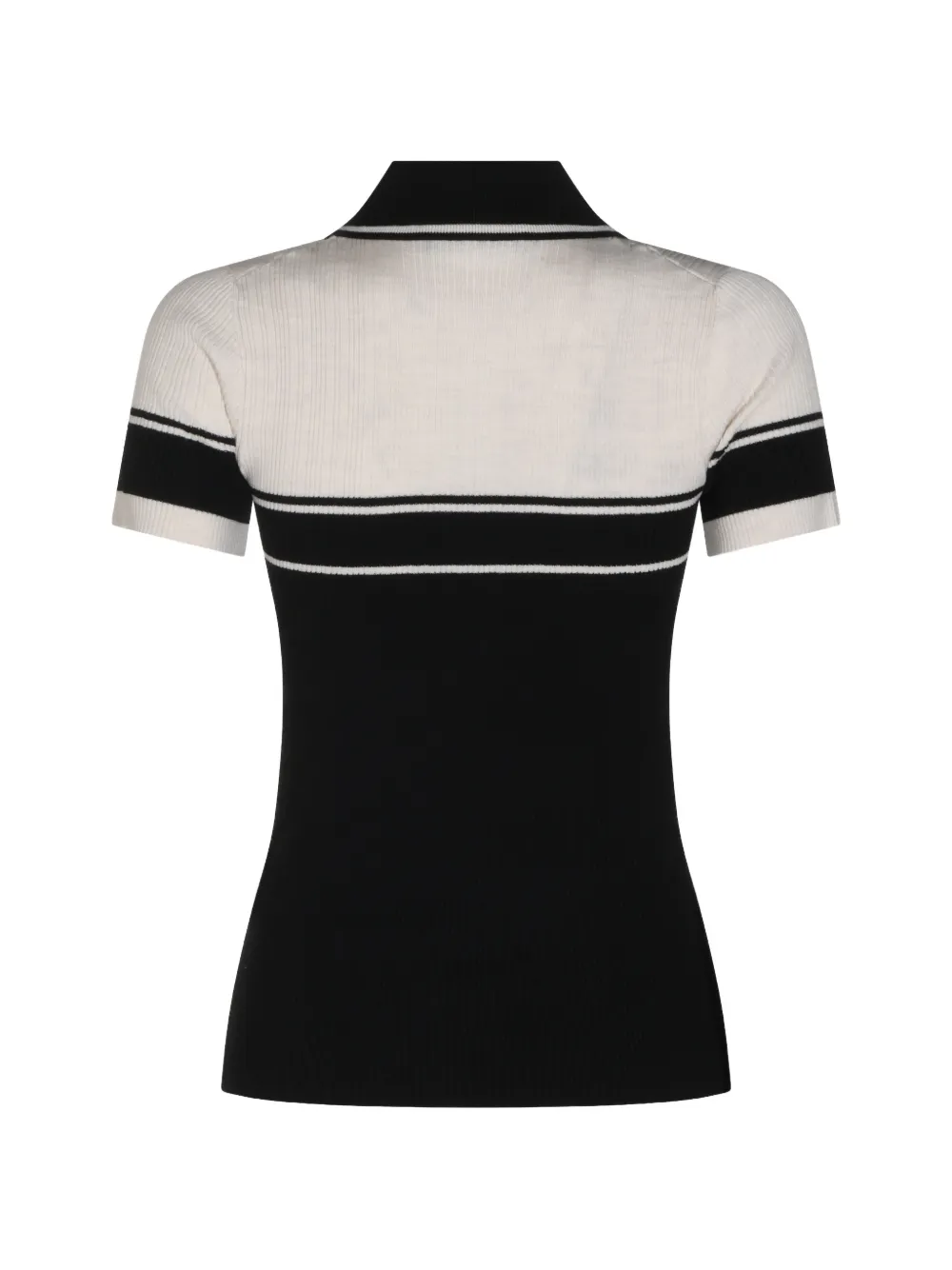 AMIRI Gebreid slim-fit poloshirt Zwart