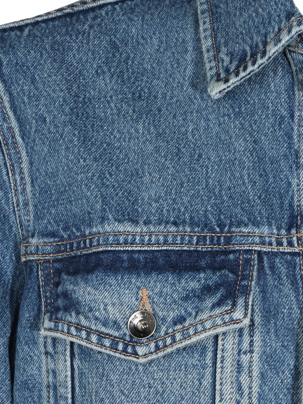rag & bone Denim jack Blauw