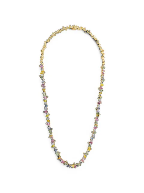 Suzanne Kalan Bold Burst sapphire and diamond necklace