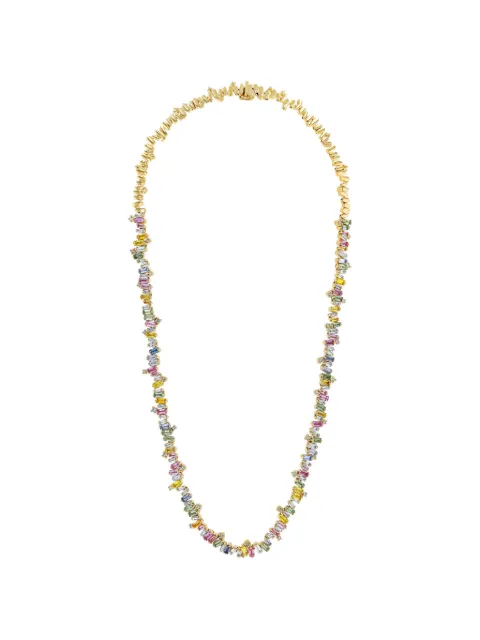 Suzanne Kalan Bold Burst sapphire and diamond necklace