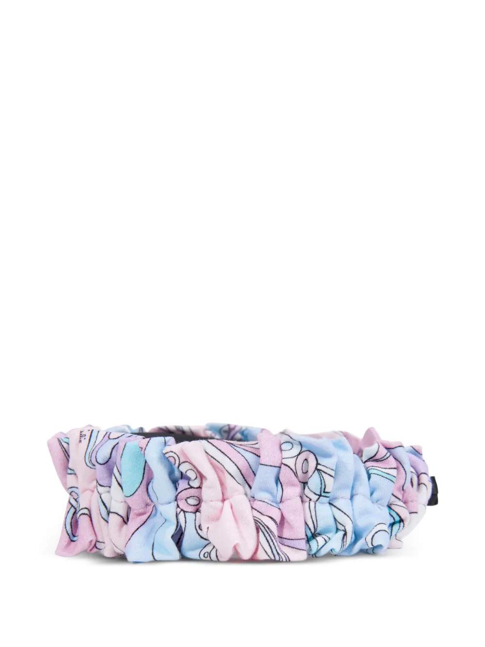 PUCCI Junior Haarband met ruches en iride-print Roze