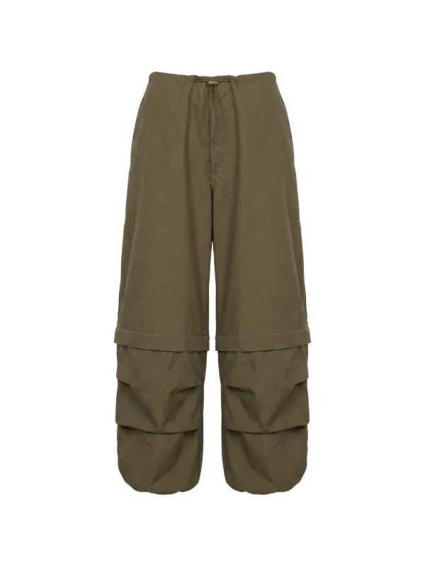 Agolde Coulson Drawstring-waist Panelled Track Pants in Green