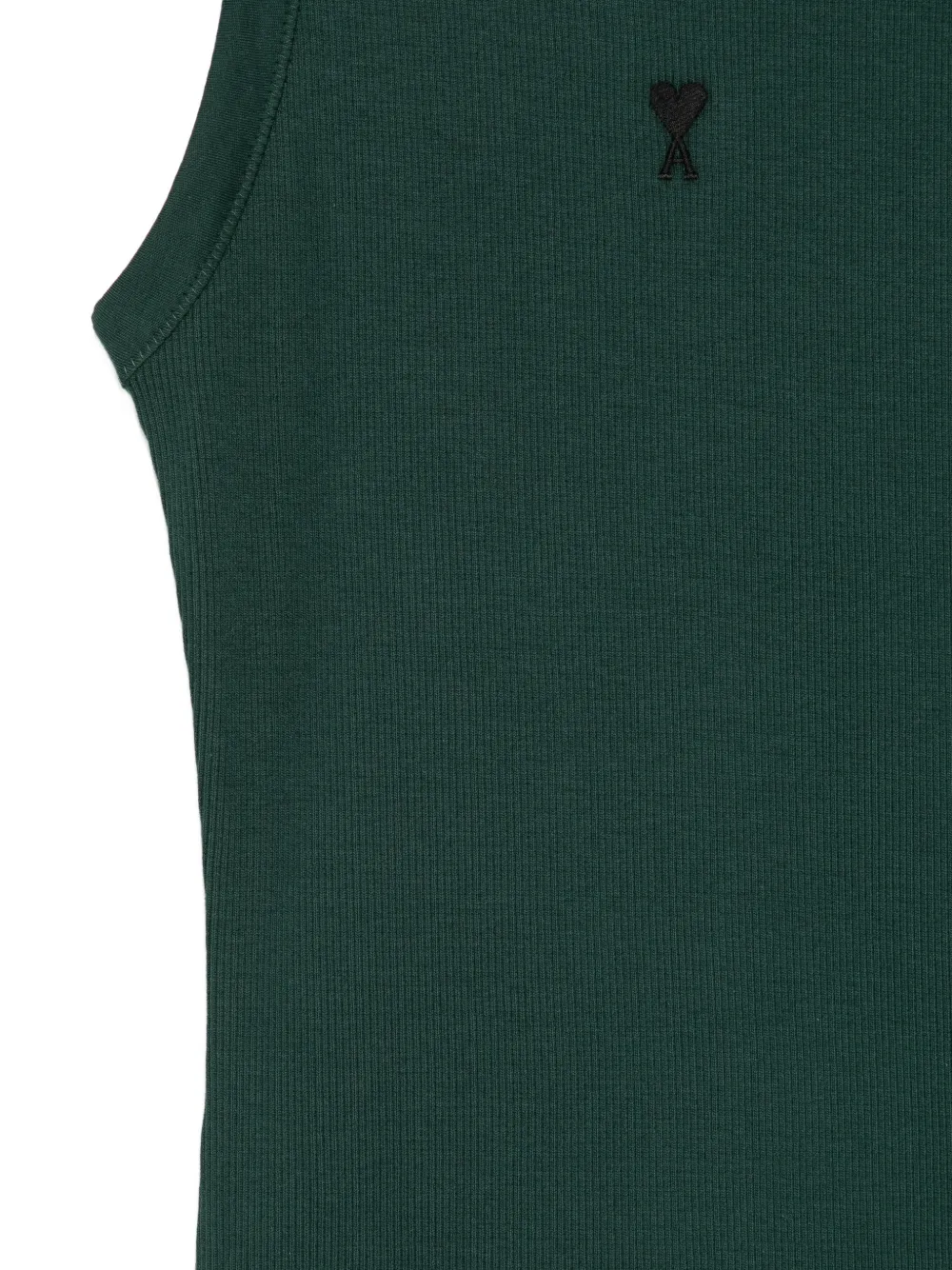 AMI Paris Ami de Coeur geribbelde tanktop Groen