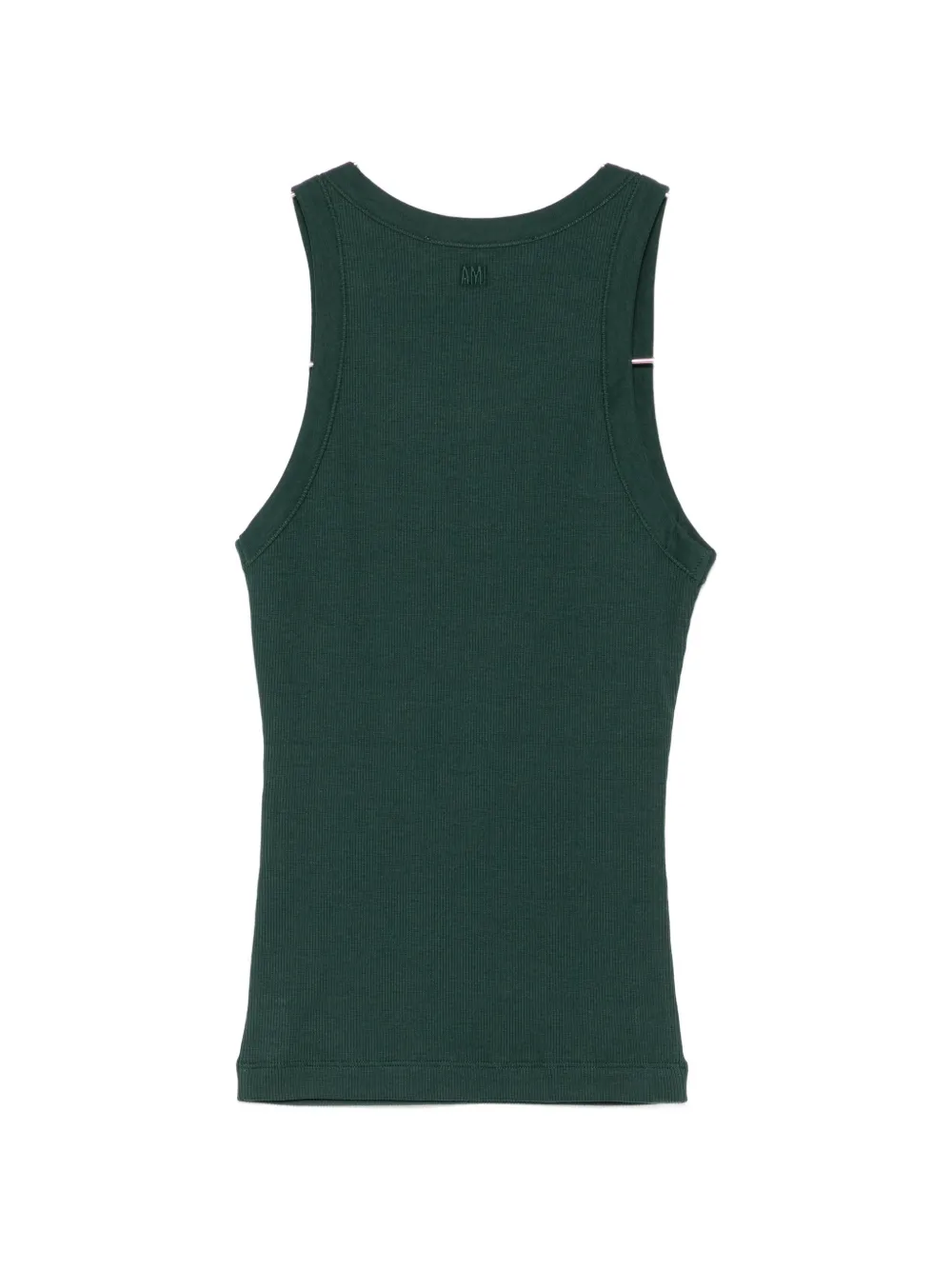 AMI Paris Ami de Coeur geribbelde tanktop Groen