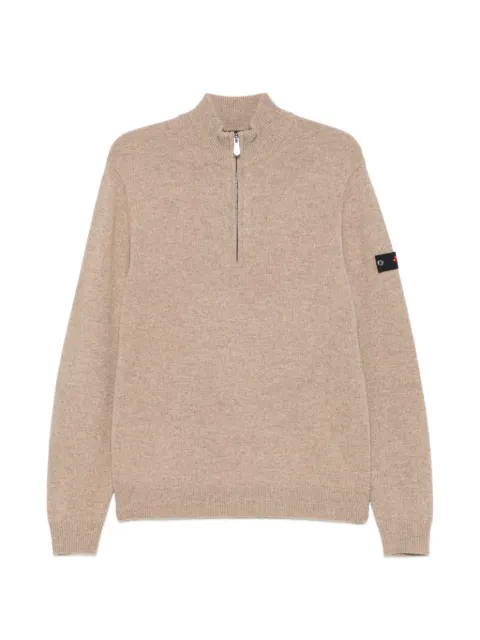 Peuterey Trebe half-zip logo-patch sweater