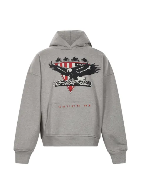 RHUDE Stage Racing graphic-print hoodie