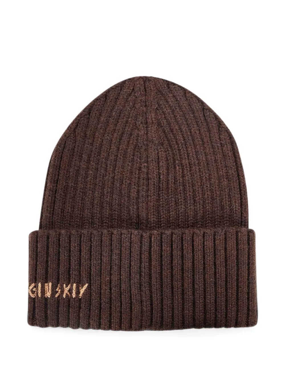 Ruslan Baginskiy logo-embroidered beanie hat Bruin