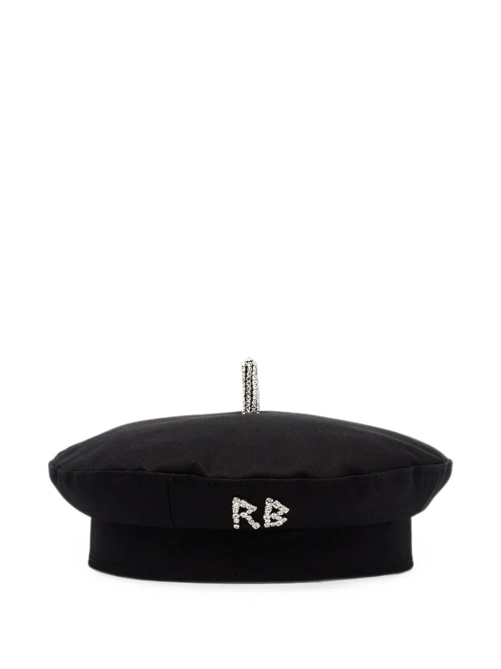 Ruslan Baginskiy crystal-embellished beret - Nero