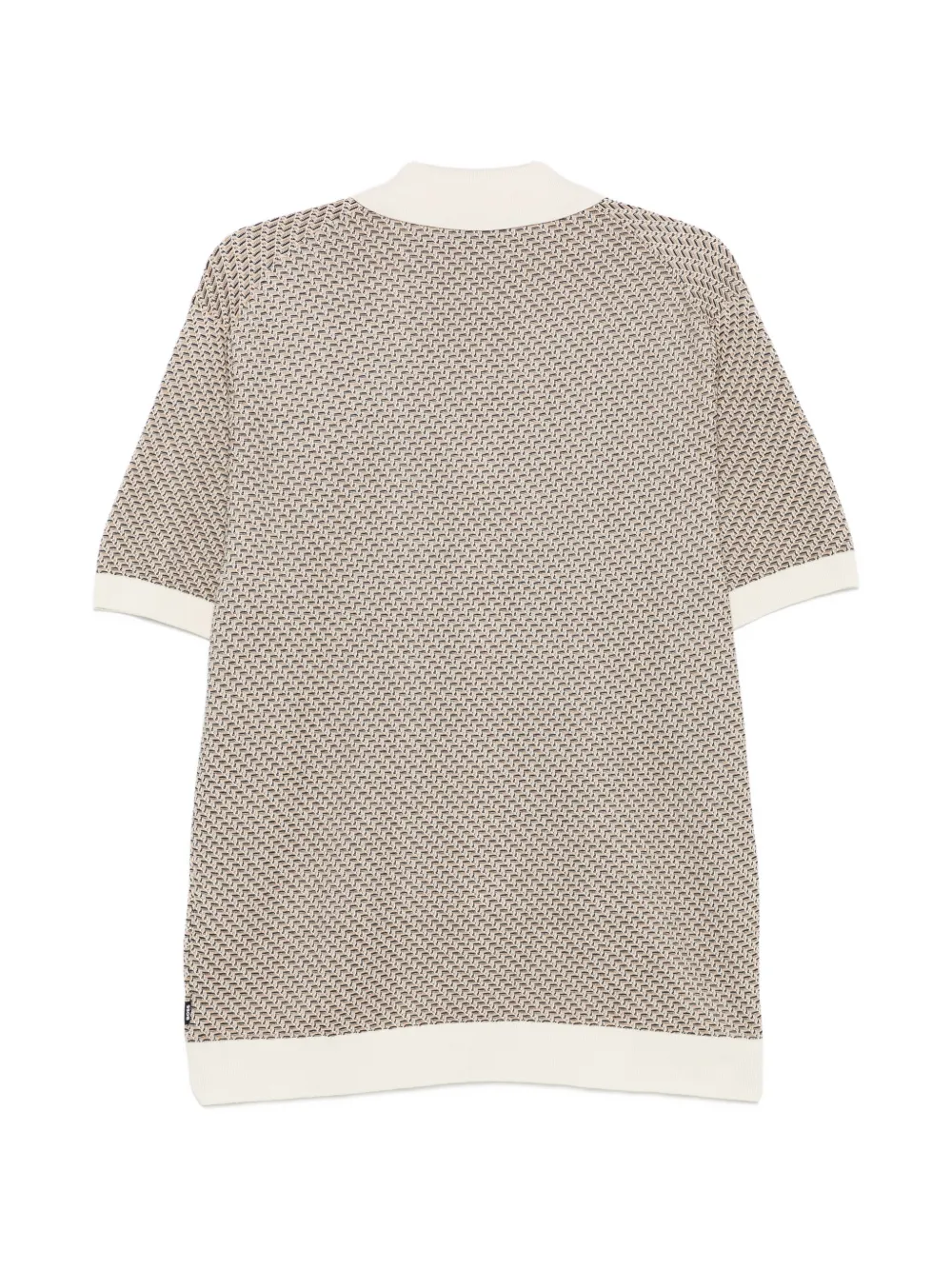 BOSS Vest met geometrisch patroon Beige