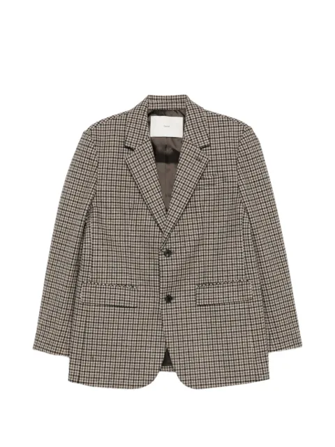 DUNST houndstooth-pattern blazer