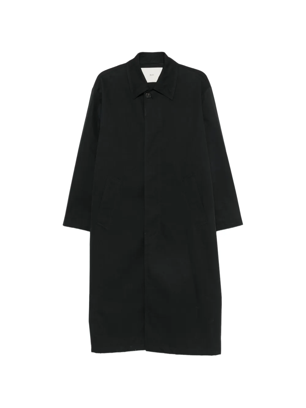 DUNST button-up collared trench coat