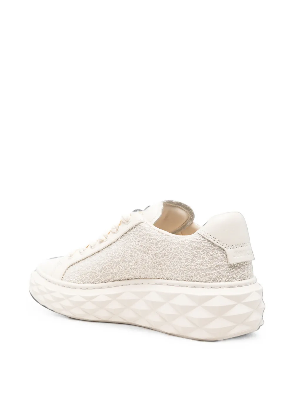 Jimmy Choo Diamond Light Maxi lace-up sneakers Beige