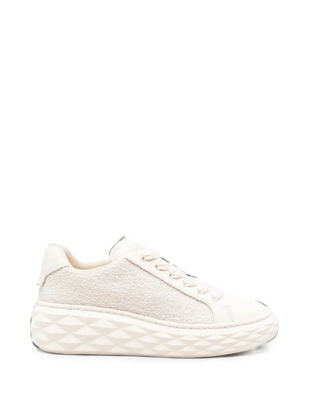 Jimmy Choo Diamond Light Maxi lace-up sneakers Beige