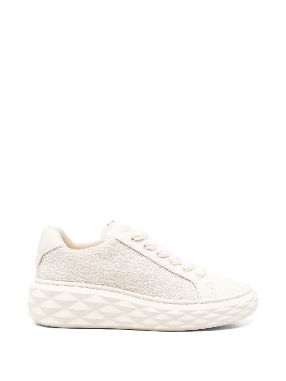 Jimmy Choo Diamond Light Maxi lace-up sneakers Beige