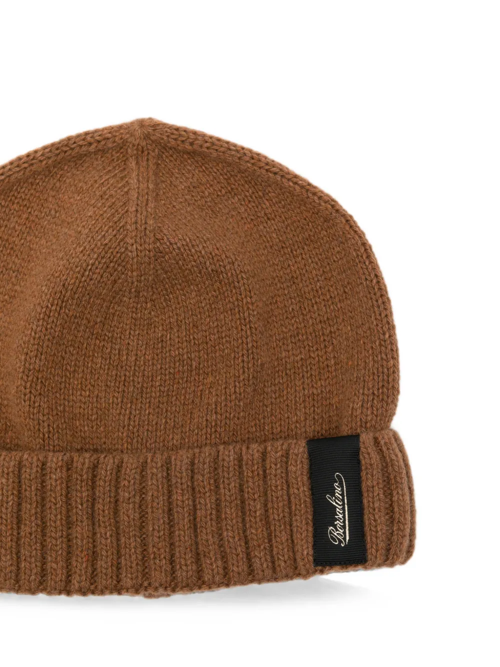 Borsalino Muts met logopatch Bruin