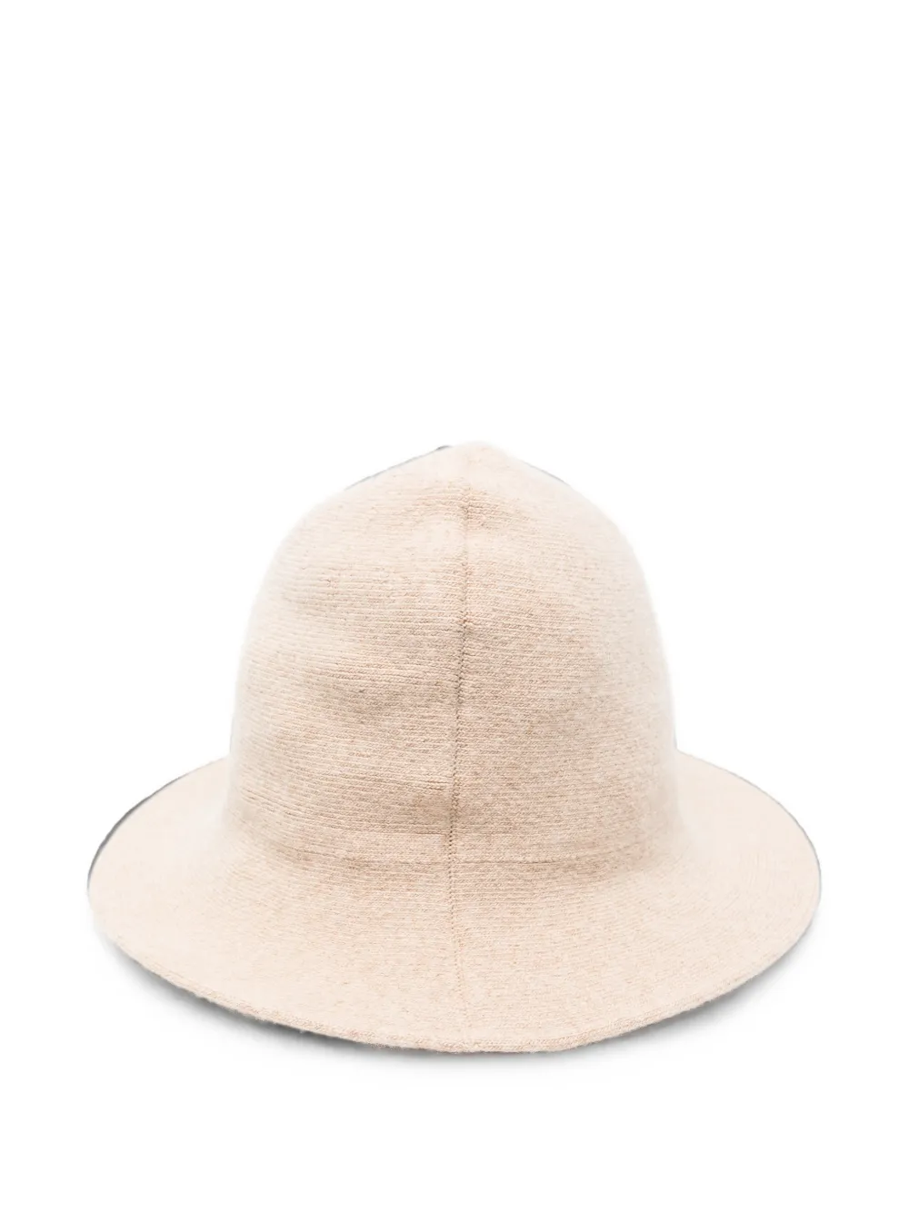 Borsalino Muts met logoplakkaat Beige