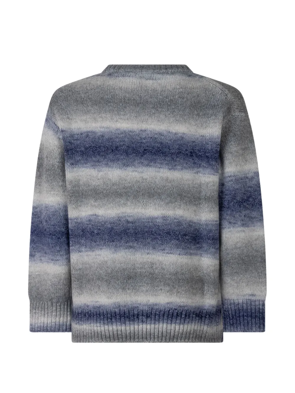 Emporio Armani Kids Trui met logo-patch en kleurverloop Grijs