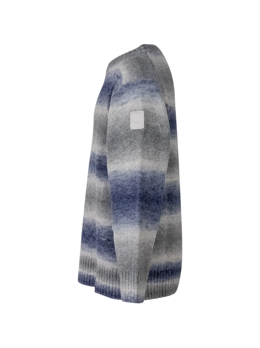 Emporio Armani Kids Trui met logo-patch en kleurverloop Grijs