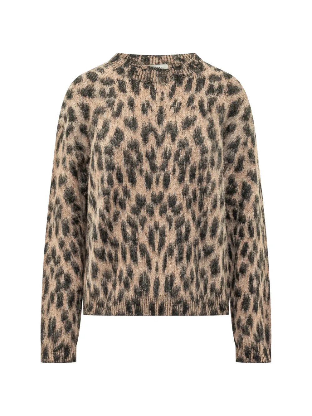 Laneus leopard-print boxy-fit sweater - Toni neutri