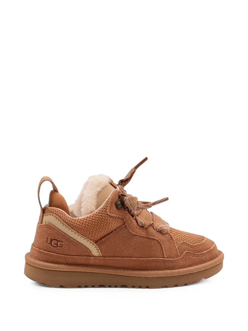 UGG Kids Lowmel round-toe low-top trainers Bruin