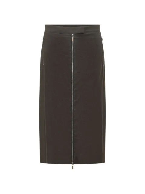 LE SULLY STUDIO front-zip pencil midi skirt