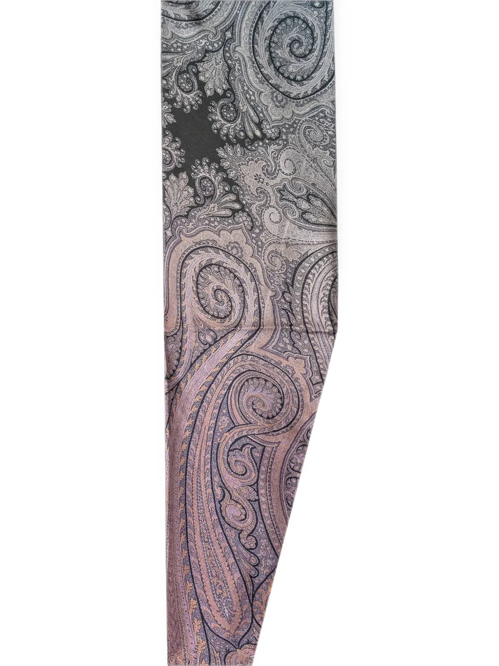 Pierre-Louis Mascia Zijden sjaal met paisley-print Grijs