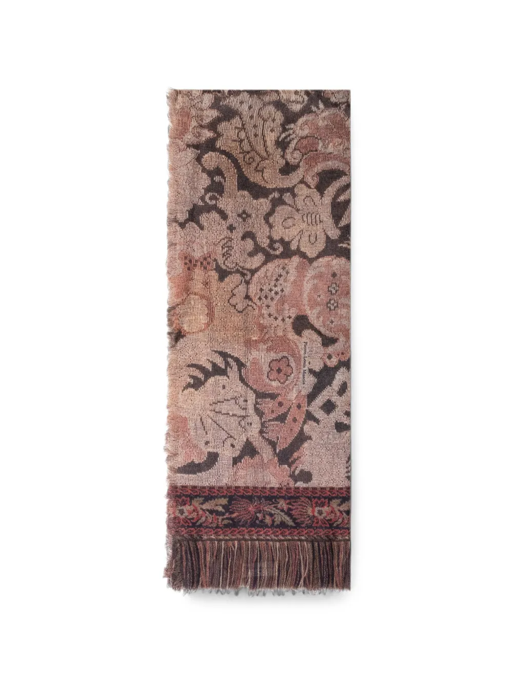 Pierre-Louis Mascia Euclide floral-print scarf - Nude