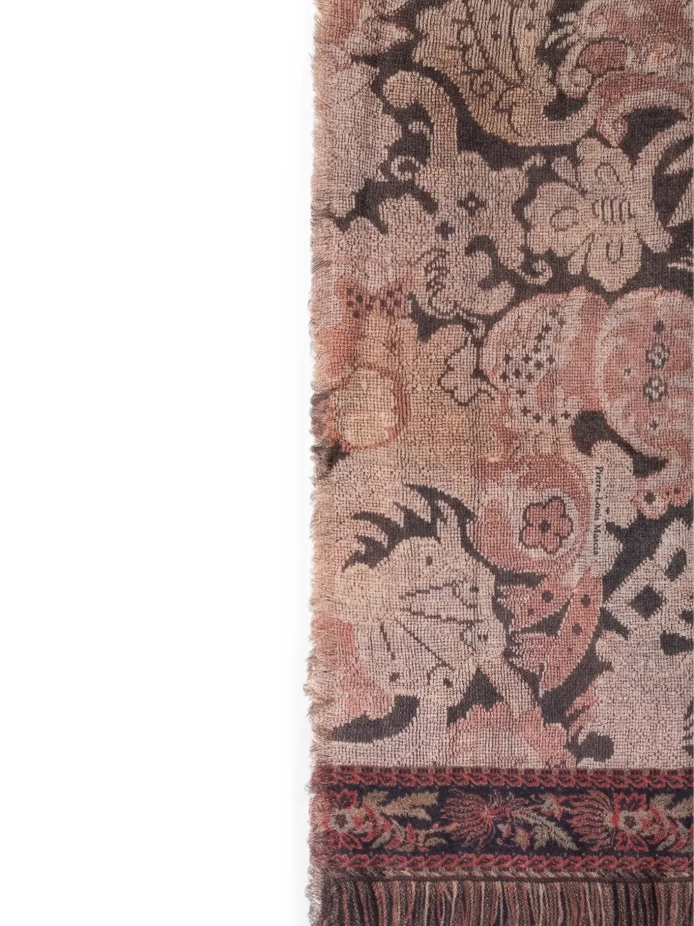 Pierre-Louis Mascia Euclide sjaal met bloemenprint Beige