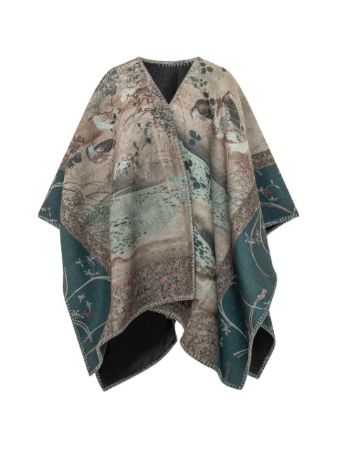 Pierre-Louis Mascia Pancake graphic-print cape
