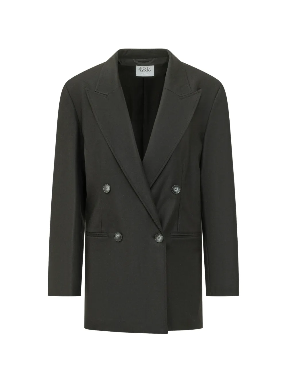 LE SULLY STUDIO double-breasted oversize blazer - Schwarz