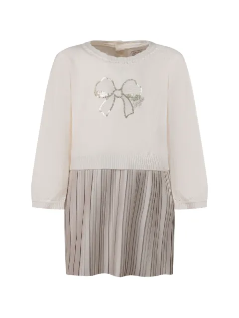 guess kids sequin-embellished pleated dress