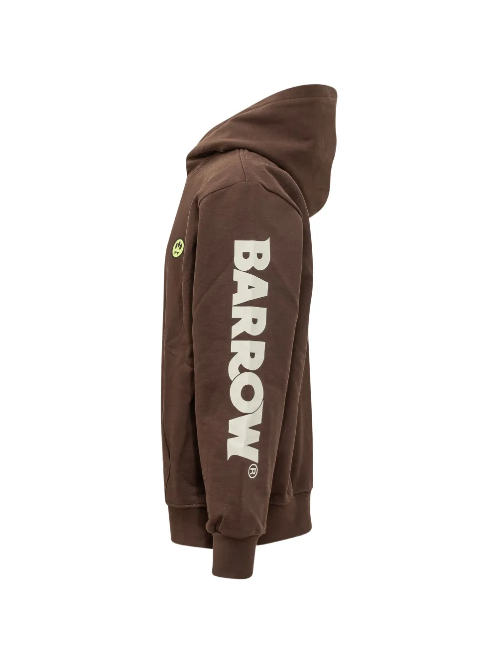 BARROW Katoenen hoodie met logoprint Bruin