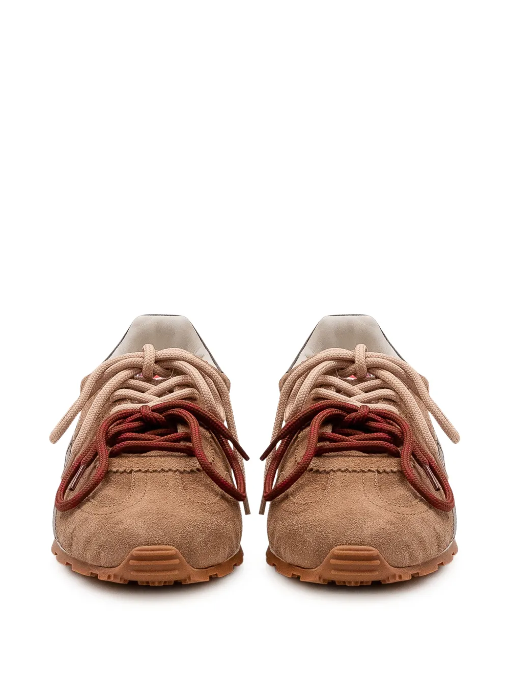 DSQUARED2 double-lace suede sneakers Bruin