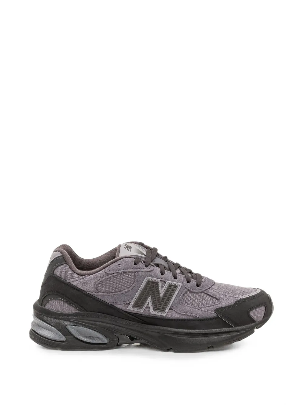 New Balance paneled mesh-suede sneakers - Grigio
