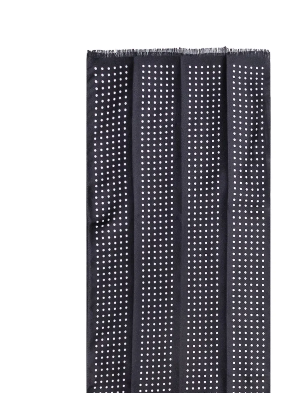 TOM FORD polka-dot fringed scarf Zwart