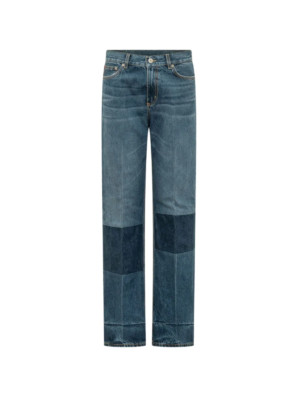 The Seafarer Jeans Smin con design patchwork - Blu