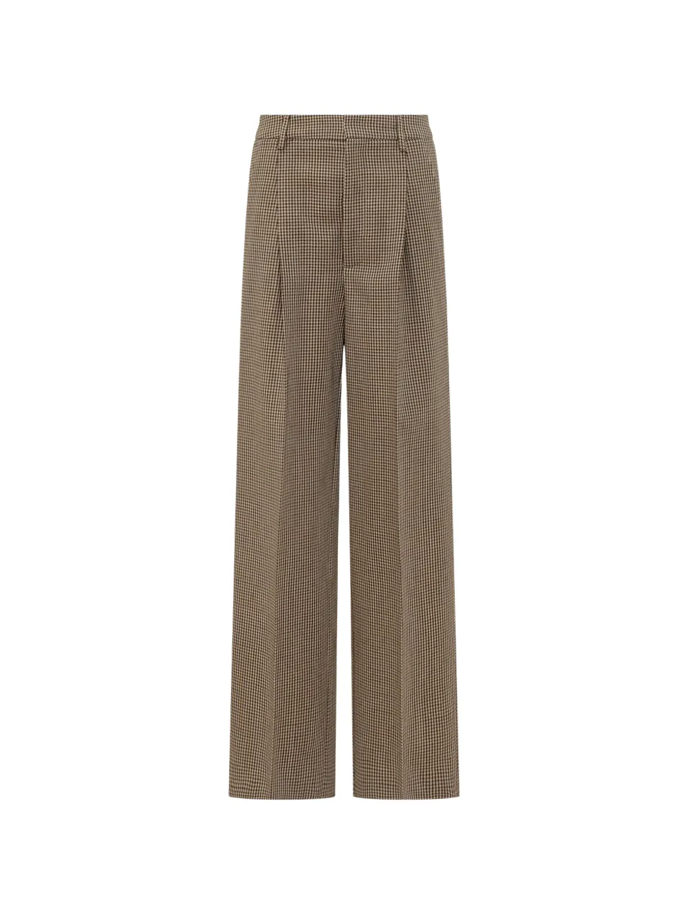 The Seafarer Sascia houndstooth pleated trousers