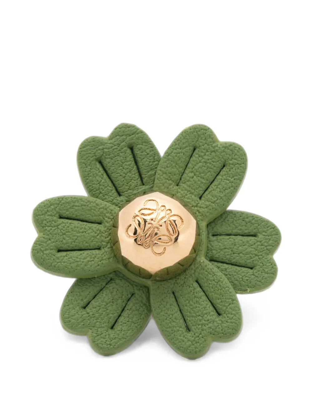 LOEWE Anagram Pebble pin - Gold