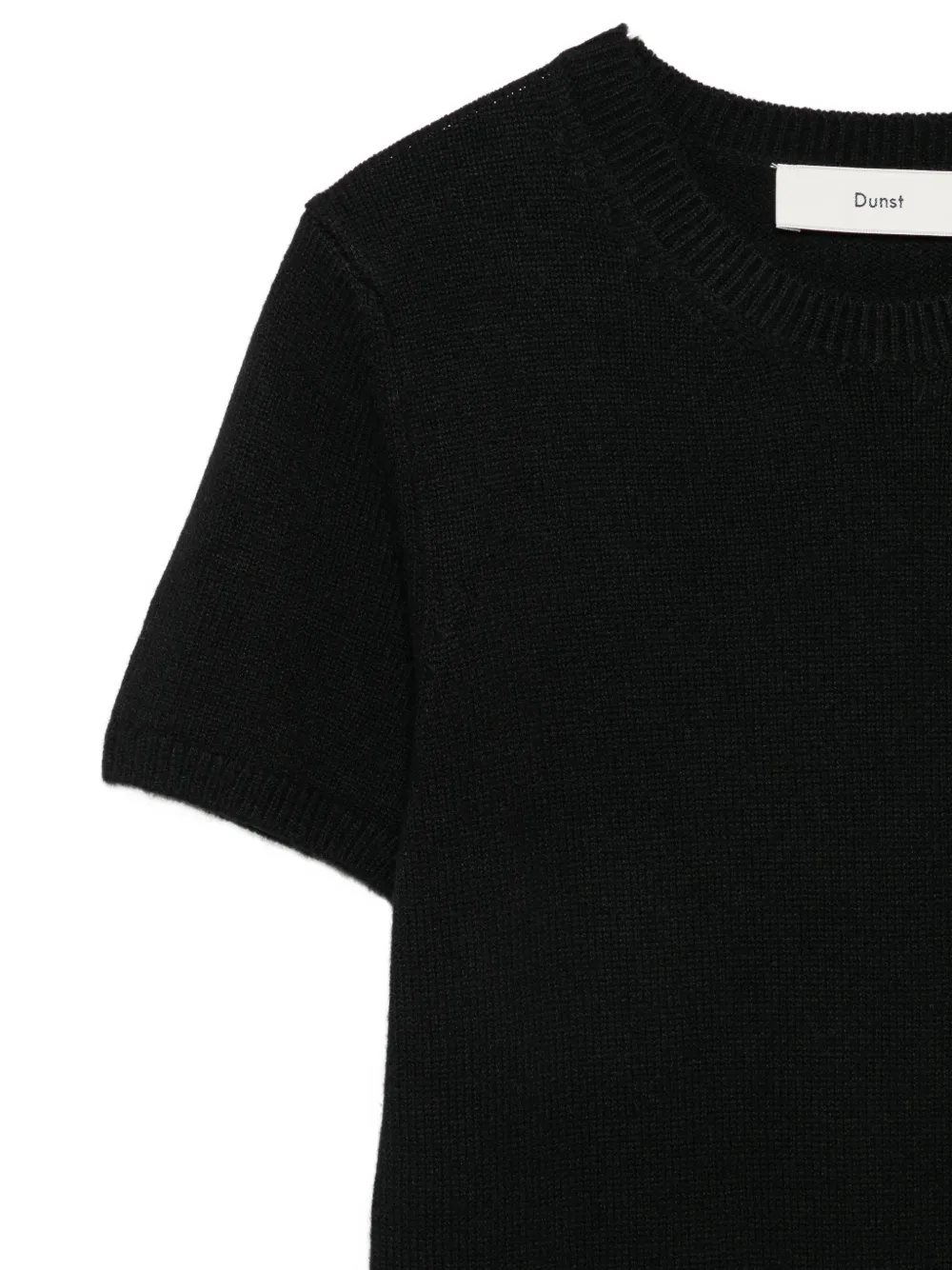 DUNST Gebreid T-shirt Zwart