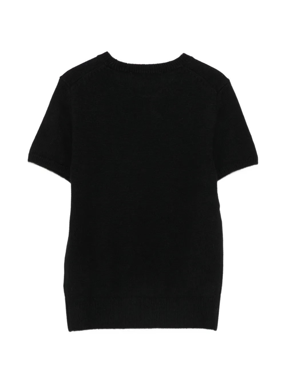 DUNST Gebreid T-shirt Zwart
