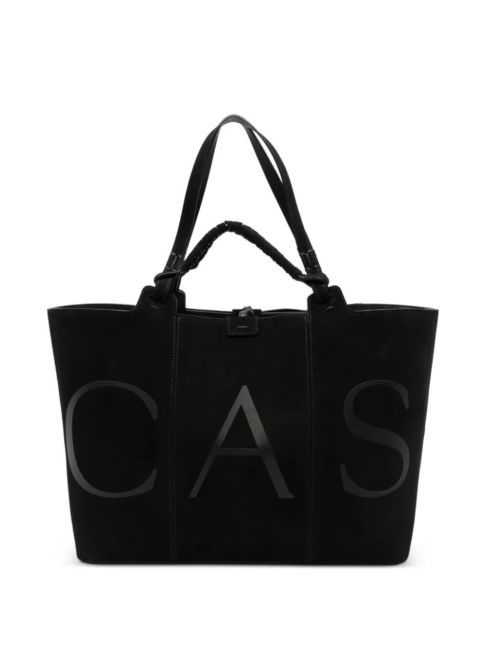 Casadei Galleria logo-print leather tote bag · OS