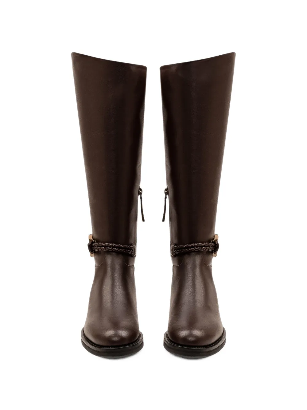 Roberto Festa braided buckle-detail boots Bruin