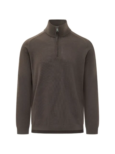 Premiata quarter-zip wool sweater