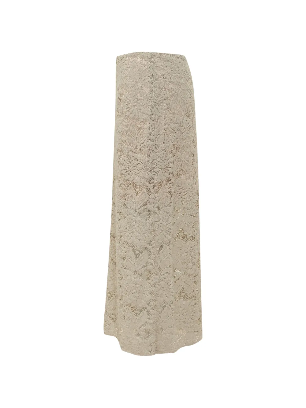 LE SULLY STUDIO Midi-rok met kant Beige