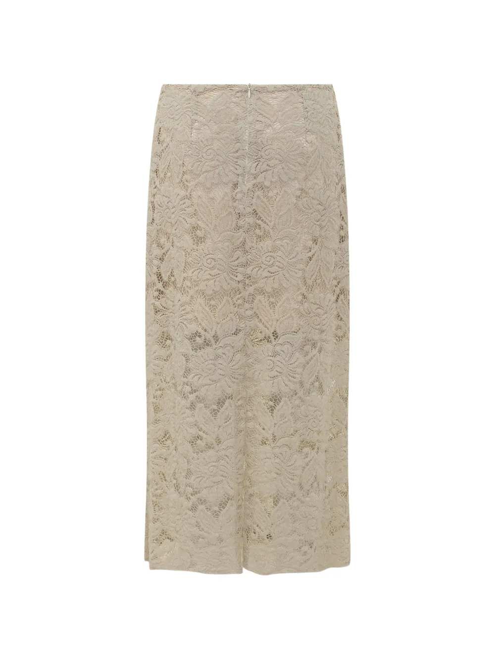 LE SULLY STUDIO Midi-rok met kant Beige