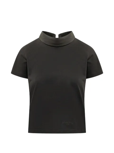 Givenchy high-collar back-button T-shirt